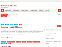 Tablet Screenshot of hardanger.org